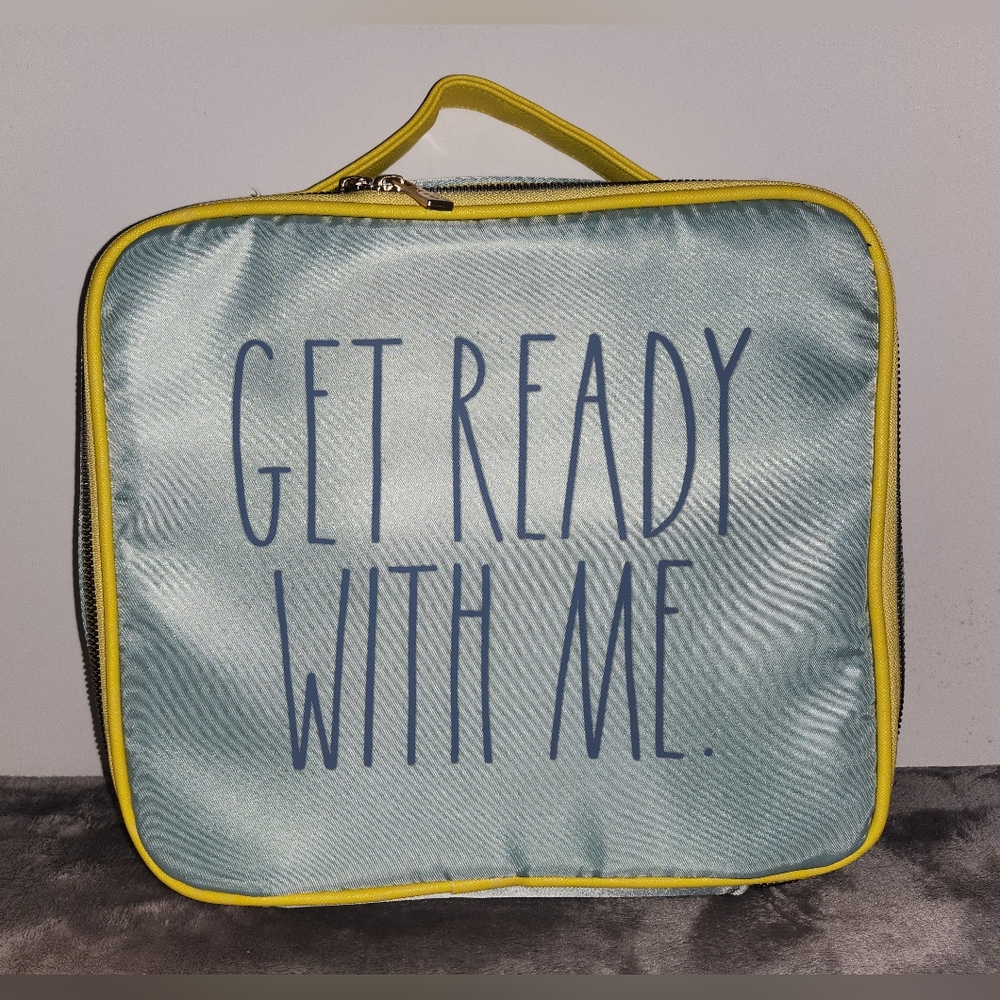 Rae Dunn "Get Ready With Me" Cosmetic Bag